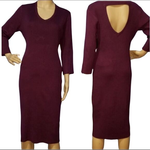 No Boundaries Ribbed Knit Sweater Dress - Picture 2 of 4